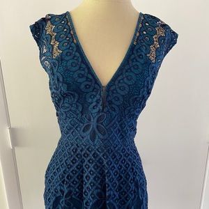Free people Blue short lace dress